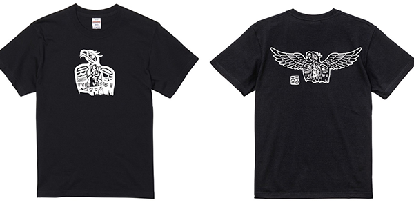 Tシャツ黒白画像