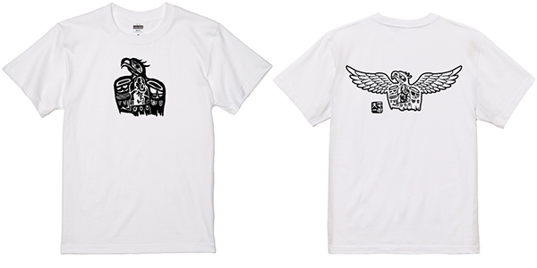 Tシャツ黒白画像